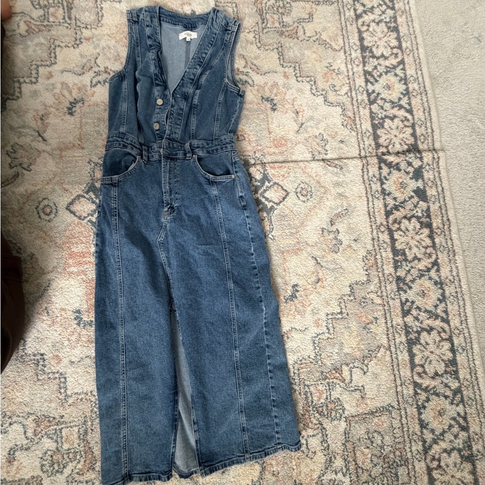 Rails Denim Button-Front Dress
